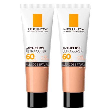 La Roche-Posay Anthelios Ultra Cover Kit com 2 Unidades – Protetor Solar Facial Com Cor FPS60 – 30g Kit