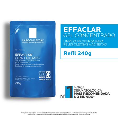 Refil Gel de Limpeza Effaclar Concentrado La Roche-Posay 240g