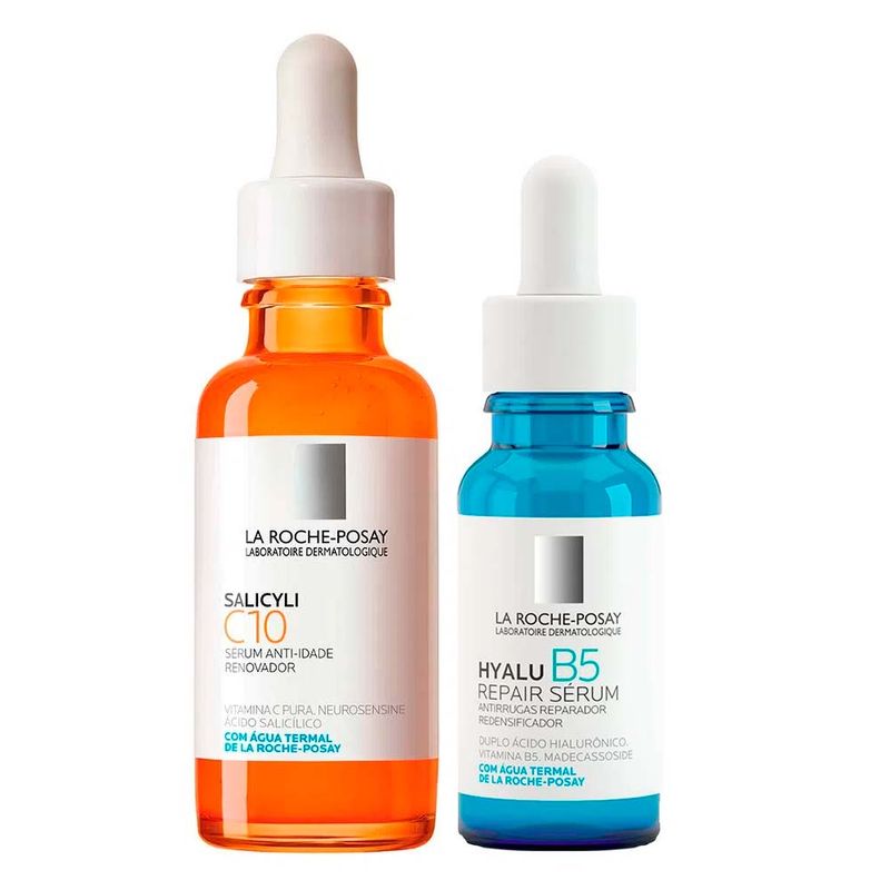 La Roche-Posay Kit Anti-Idade – Sérum Salicyli C10 30ml + Sérum Hyalu B5 Repair 15ml Kit