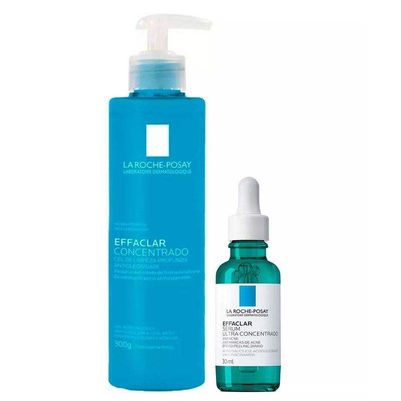 La Roche-Posay Kit - Sérum Effaclar + Gel Concentrado de Limpeza Facial Kit