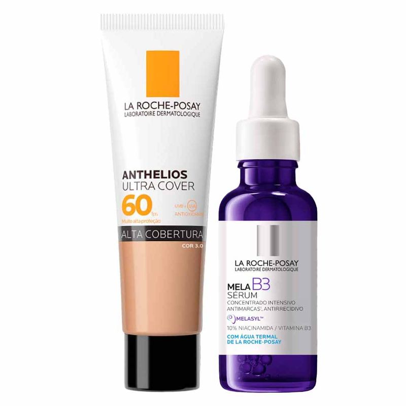 La Roche Posay Kit – Sérum Mela B3 + Protetor Solar Facial com Cor 3.0 Kit